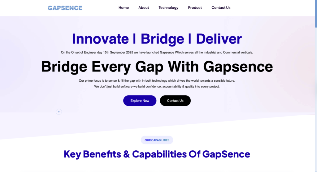 Website Development Gapsence